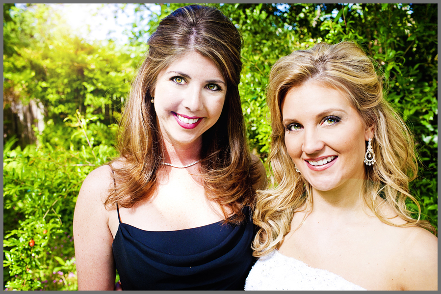 bride and bridesmaid